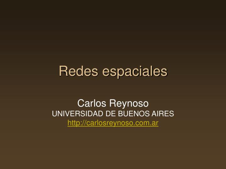 redes espaciales