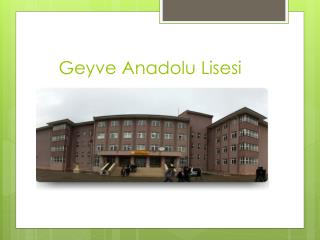 Geyve Anadolu Lisesi
