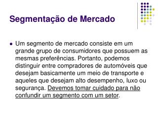 segmenta o de mercado