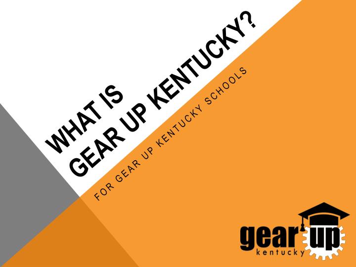 what is gear up kentucky