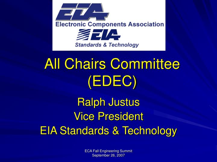 all chairs committee edec