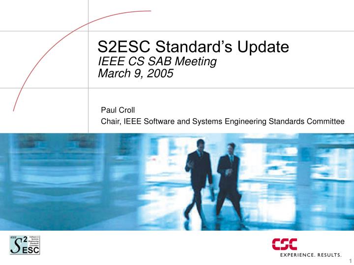 s2esc standard s update ieee cs sab meeting march 9 2005