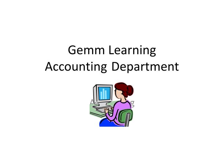 gemm learning accounting department