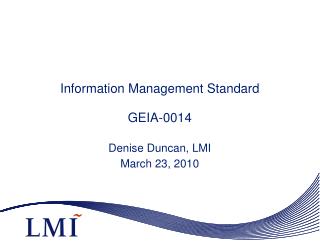 Information Management Standard GEIA-0014