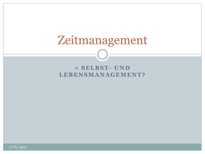 zeitmanagement