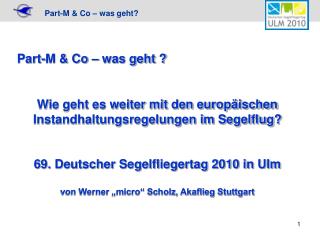 part m co was geht