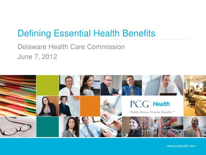 defining essential health benefits