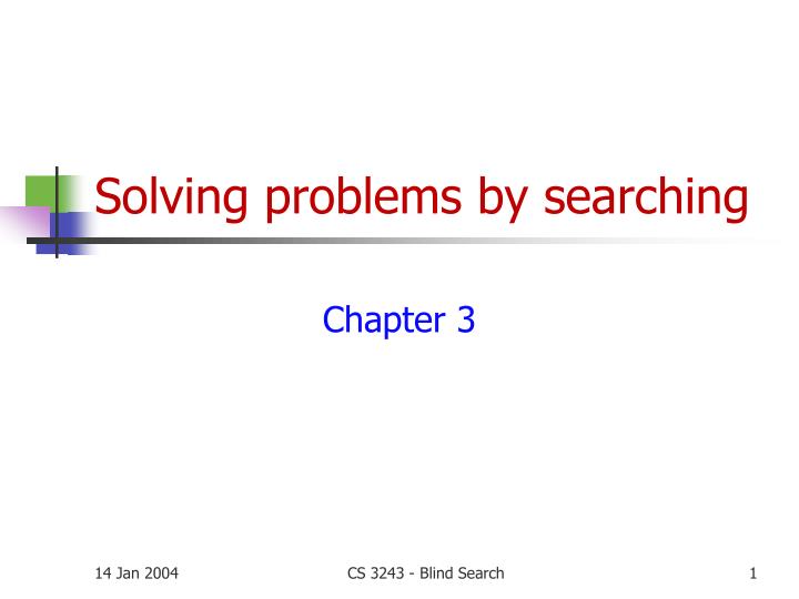 solving problems by searching