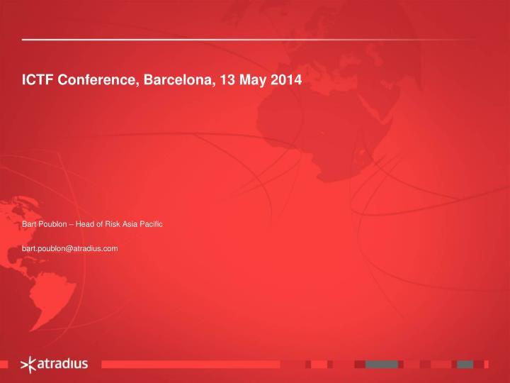 ictf conference barcelona 13 may 2014