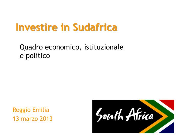 investire in sudafrica