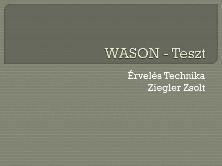 wason teszt