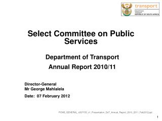 Select Committee on Public Services