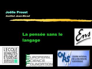 la pens e sans le langage