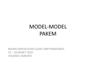 model model pakem