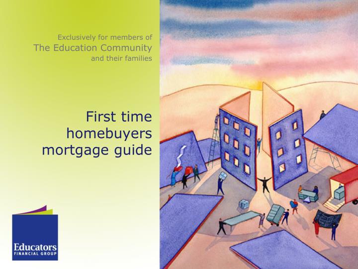 first time homebuyers mortgage guide