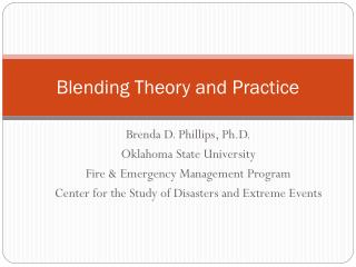 Blending Theory and Practice
