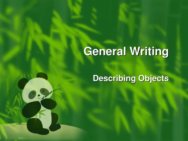 general writing