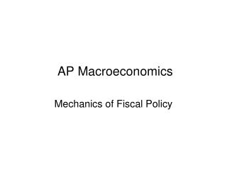 AP Macroeconomics