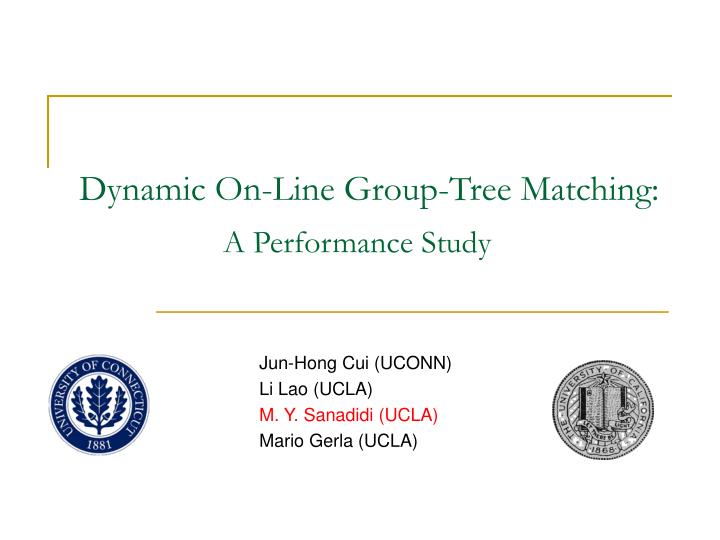 dynamic on line group tree matching a performance study