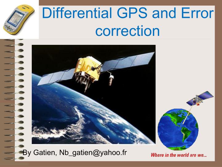differential gps and error correction