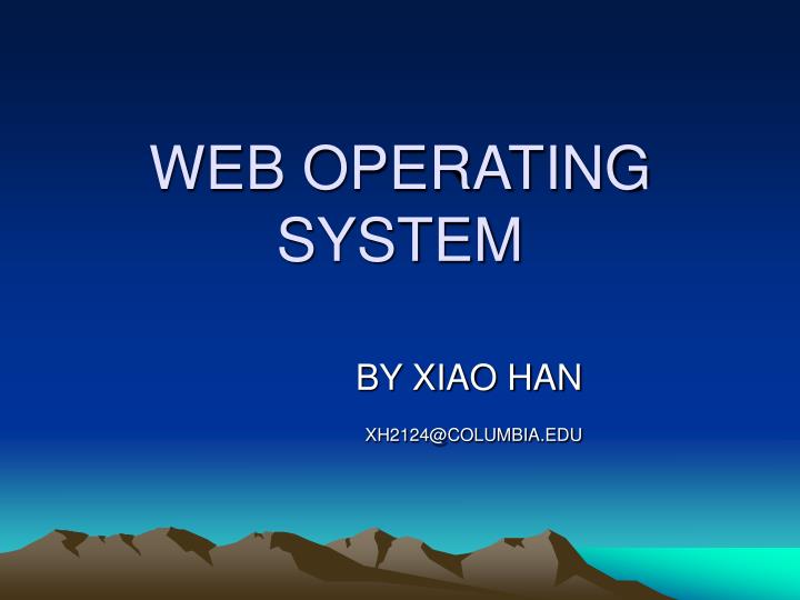web operating system