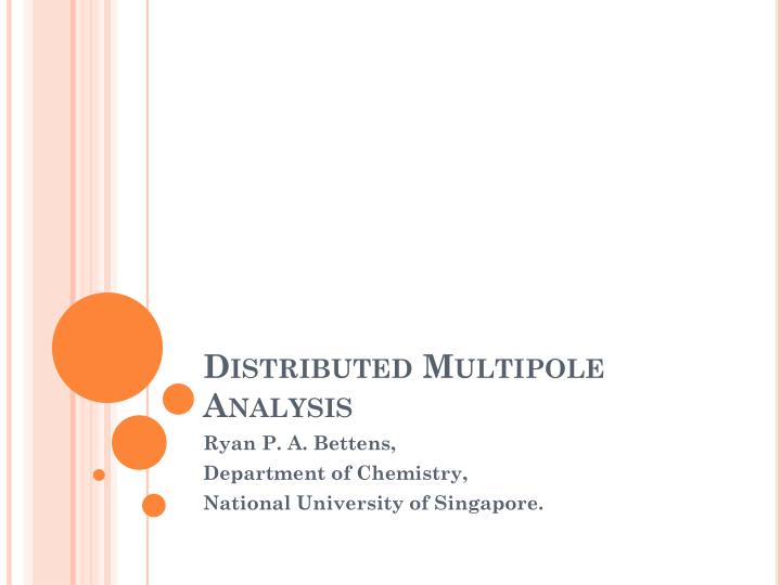 distributed multipole analysis