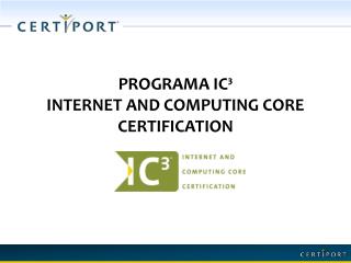 programa ic internet and computing core certification