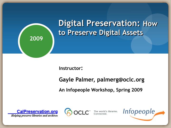 digital preservation how to preserve digital assets