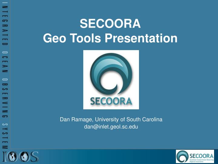 secoora geo tools presentation