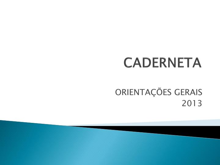 caderneta