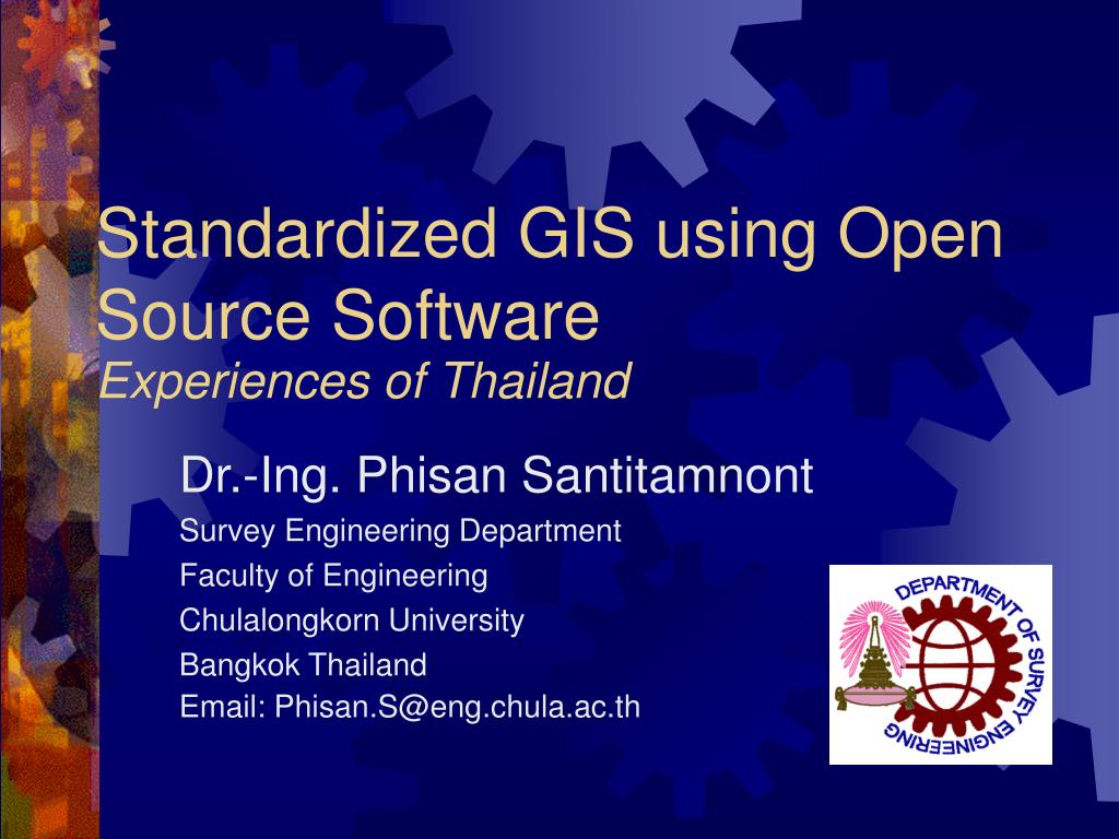 PPT - Standardized GIS using Open Source Software Experiences of ...