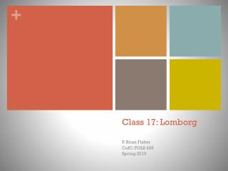 Class 17: Lomborg