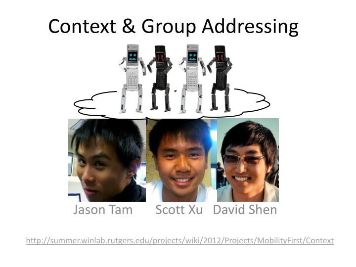 context group addressing