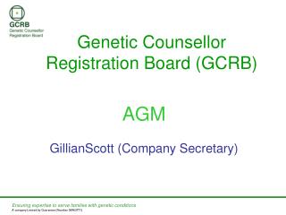 Genetic Counsellor Registration Board (GCRB)