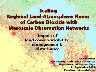 Scaling Regional Land-Atmosphere Fluxes of Carbon Dioxide with Mesoscale Observation Networks