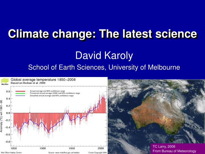 climate change the latest science