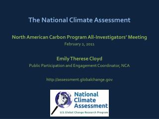 The National Climate Assessment