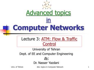 advanced topics in computer networks