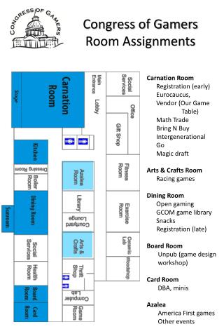 Congress of Gamers Room Assignments