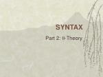 SYNTAX - slide 1