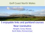 Golf Coast North Wales - slide 1