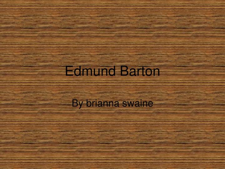 edmund barton