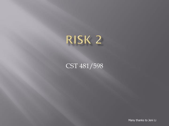 risk 2