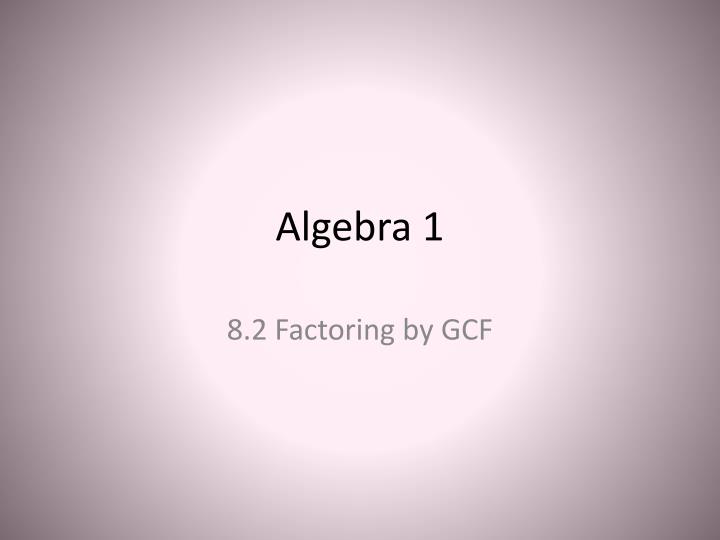 algebra 1