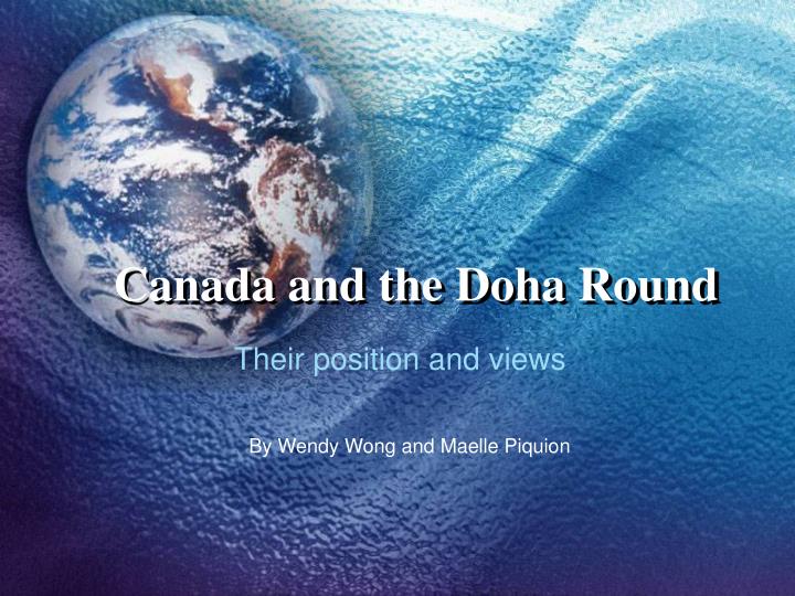 canada and the doha round