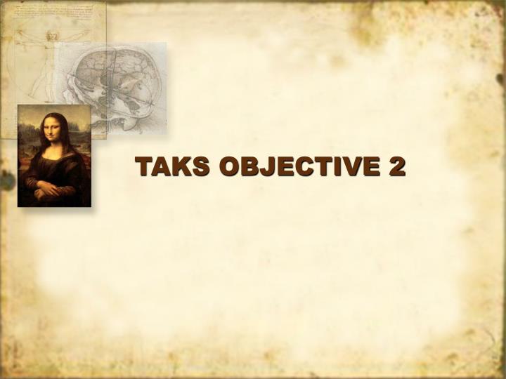 taks objective 2