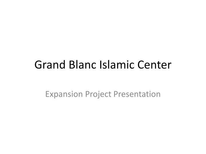 grand blanc islamic center