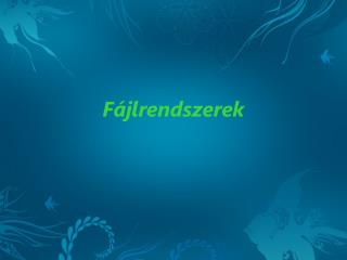 f jlrendszerek