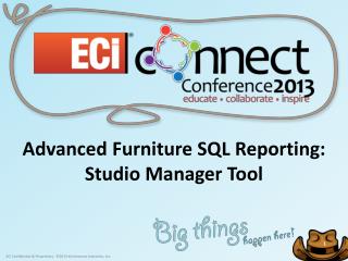 Advanced Furniture SQL Reporting: Studio Manager Tool