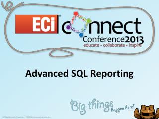 Advanced SQL Reporting